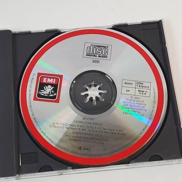 [6 for $20] MOZART - Horn Concertos, DENNIS BRAIN, Philharmonia Orchestra - Picture 3 of 4